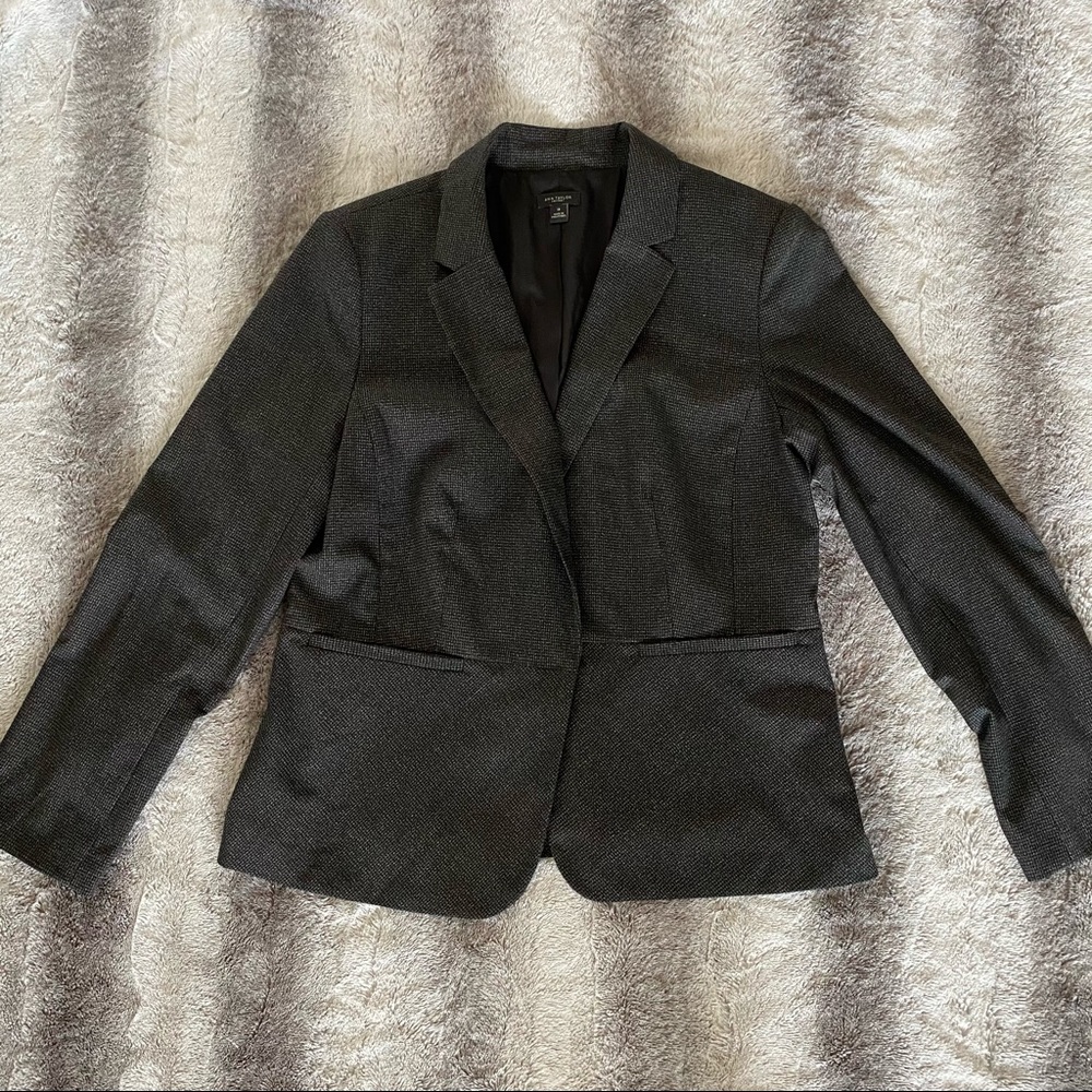 Ann Taylor Gray Blazer in Large